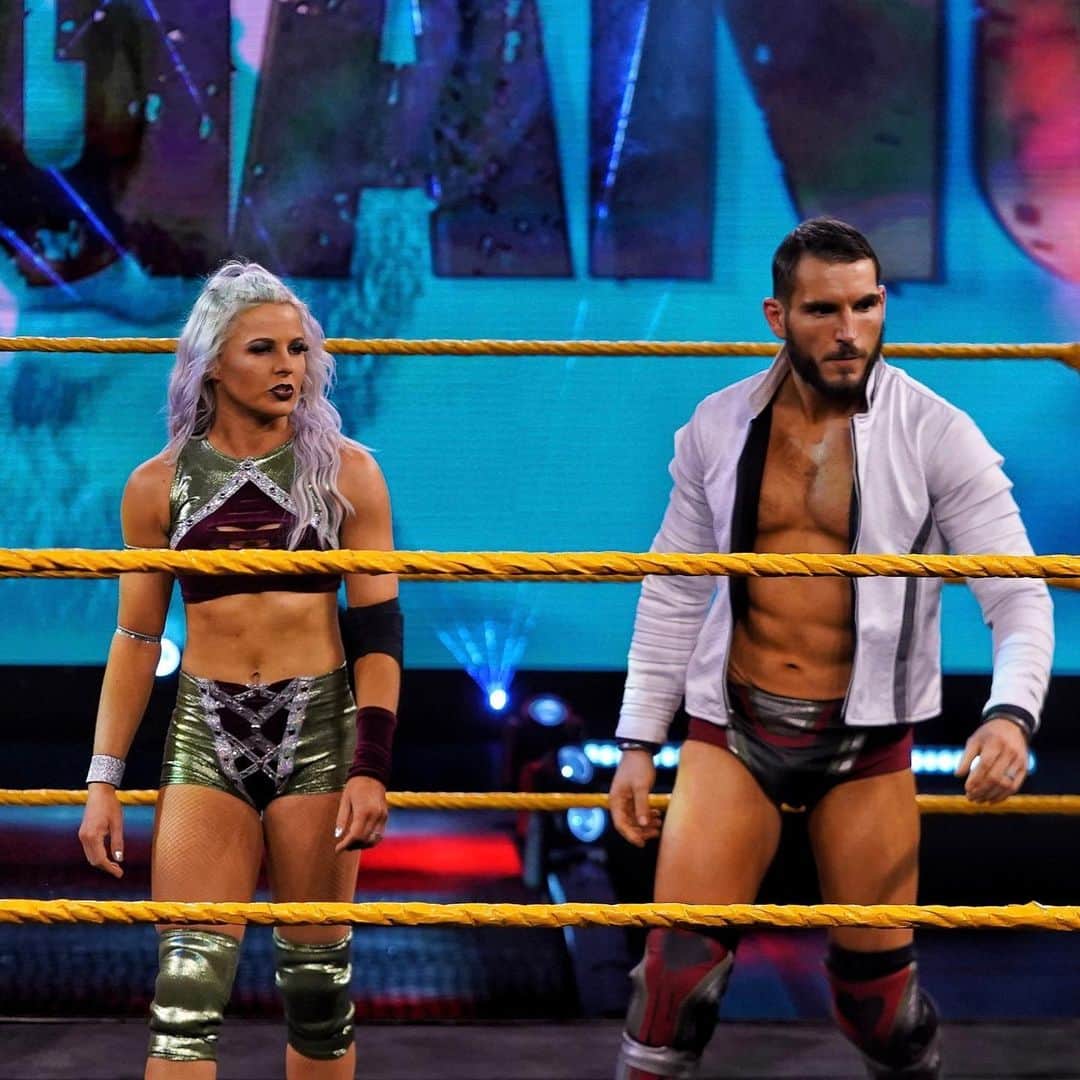 WWEさんのインスタグラム写真 - (WWEInstagram)「It’s time for mixed tag team action on @wwenxt! @realkeithlee & @miayimofficial take on @thejohnnygargano & @candicelerae right now on the @usa_network! #WWENXT」6月11日 9時15分 - wwe