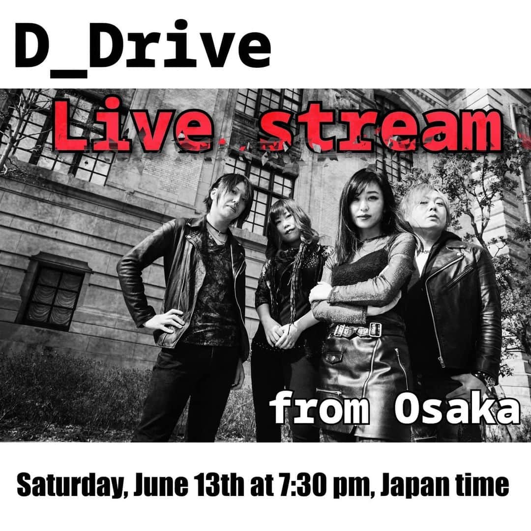 Yukiさんのインスタグラム写真 - (YukiInstagram)「Make sure you join us!! You can get the ticket at tiget.net (You can use Visa, MasterCard, JCB, American Express and Diners Club.) Don't miss it!! #D_Drive #livestream #marshall #eden #natal #esp #boss #ライブ配信　#無観客ライブ」6月11日 9時46分 - d_drive_gt_yuki