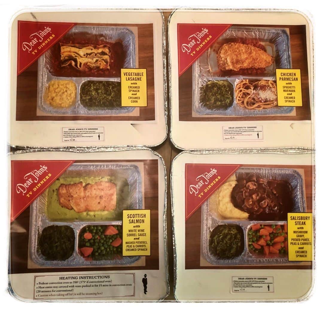 ジェニファー・グレイのインスタグラム：「@dearjohnsbar #tvdinners #swansonsbutbetter ❤️ @hrockenwagner @prockenwagner for recreating my childhood comfort food. good luck on your reopening tomorrow #protocolsinplace」