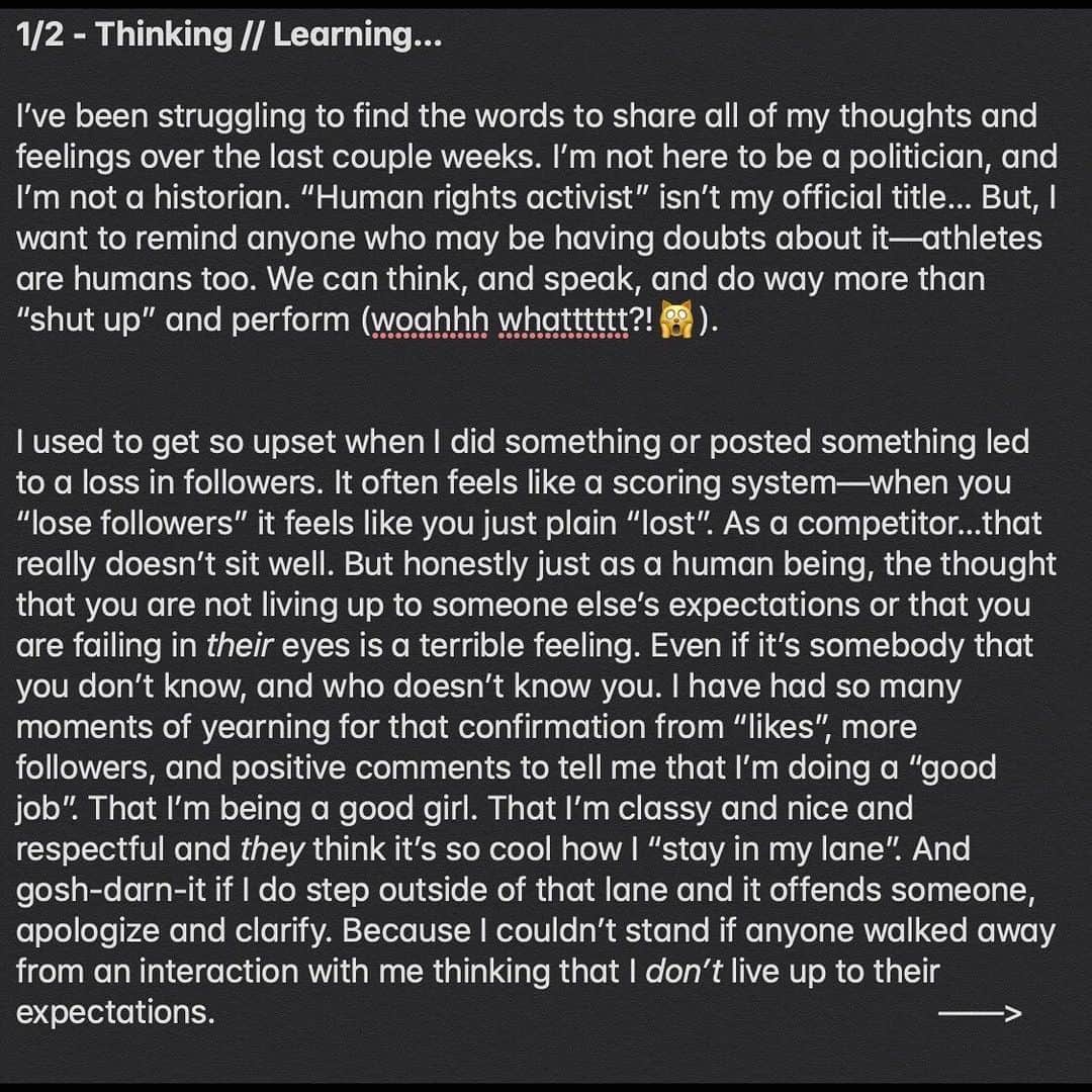 ミカエラ・シフリンのインスタグラム：「1/2 - Thinking // Learning...」