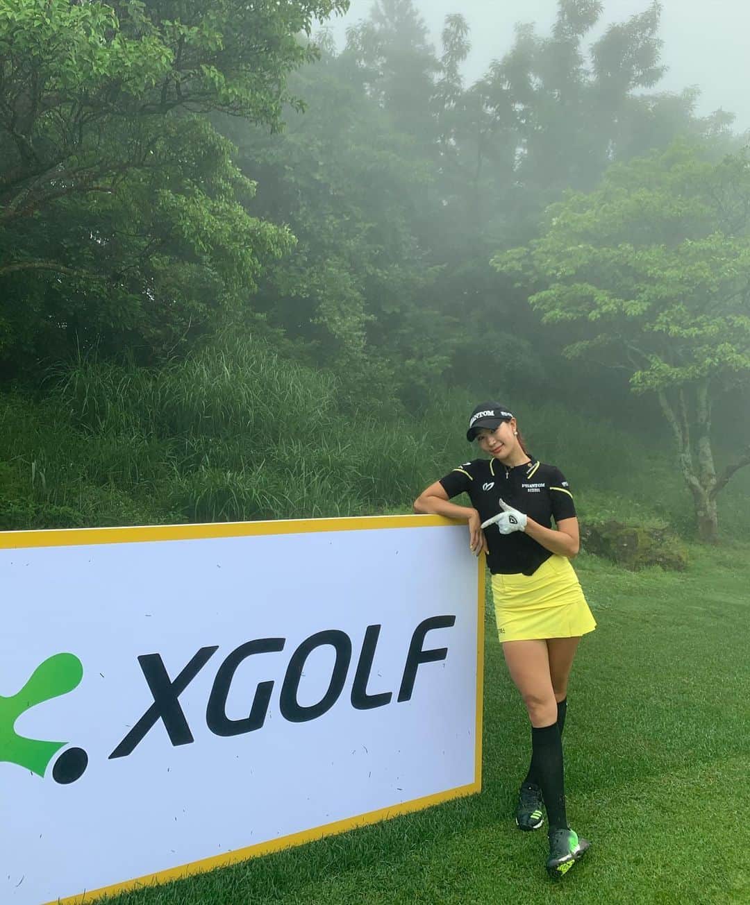 ユ・ヒョンジさんのインスタグラム写真 - (ユ・ヒョンジInstagram)「_ 얼마 주유해드릴까요?🐰 _ #좋은기름이니까#에스오일 #Xgolf#golfzon#☺️」6月11日 11時06分 - _hyunju.__