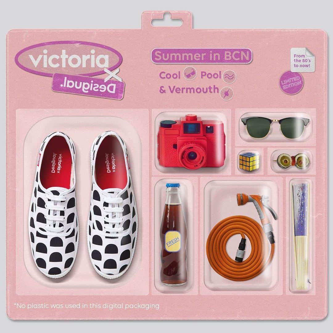 デシグアルのインスタグラム：「City lovers, this is the footwear you've been waiting for. Match it with the coolest summer plans! #VictoriaXdesigual」