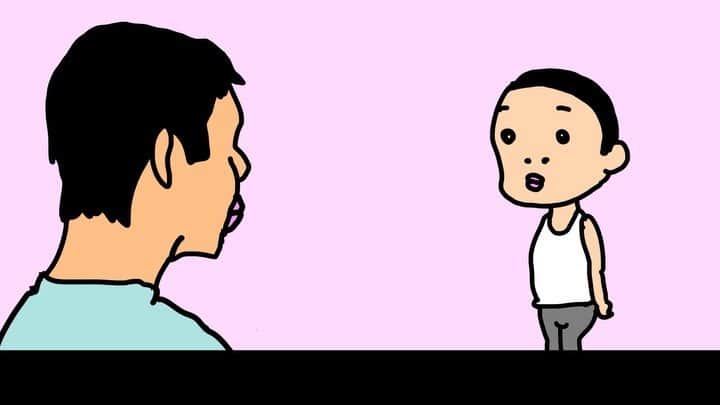 おかゆ太郎のインスタグラム：「息子が雷を怖がって上げる  #カミナリ様 #おヘソとられちゃう」