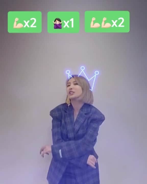 ジェアのインスタグラム：「나 챌린지 부자될꺼야!!! 함께하자 얘들아💪🏻 #JeA #Greedyy #Greedyy챌린지 #tiktokchallenge  #제아 #그리디 #문별 #MoonByul #브라운아이드걸스 #브아걸 #BrownEyedGirls #BG  #안무챌린지 #댄스챌린지  https://vt.tiktok.com/ACq4ys/」