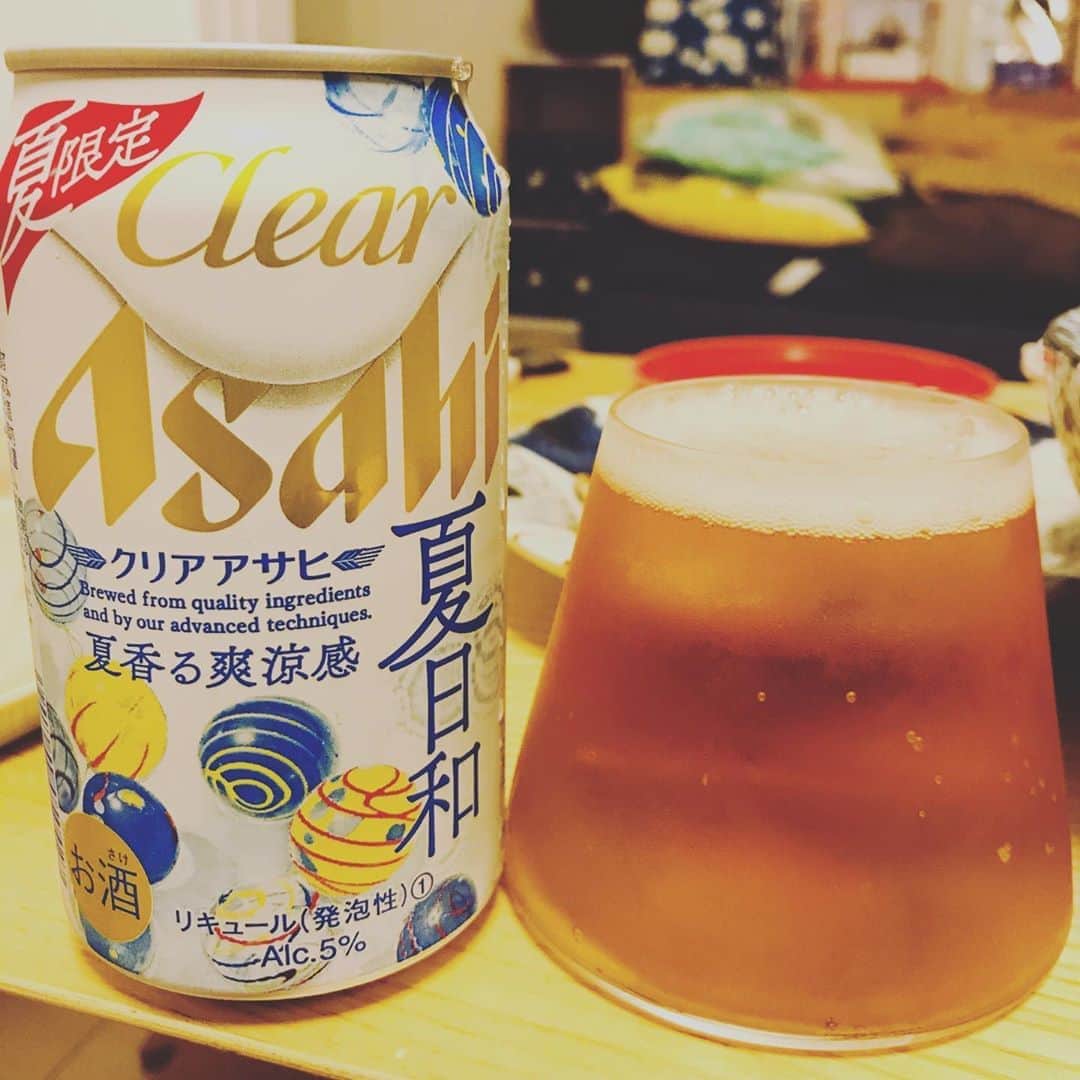 堀井亮佑のインスタグラム：「今年の夏日和。パッケージかわいい。#beer #堀井ビールログ #アサヒビール」