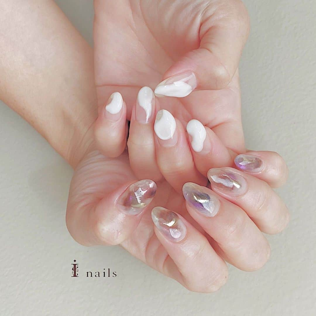 MIKI OKAMOTOさんのインスタグラム写真 - (MIKI OKAMOTOInstagram)「purun white ○」6月11日 20時26分 - __.nail.mk