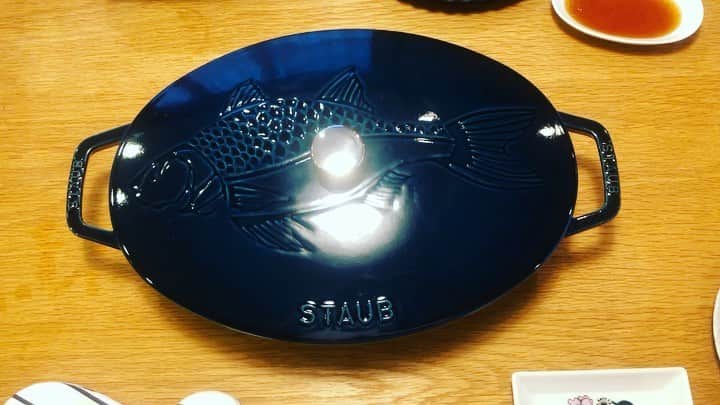 笛木優子のインスタグラム：「アクアパッツァ🐟🍅 #staub #ストウブ」
