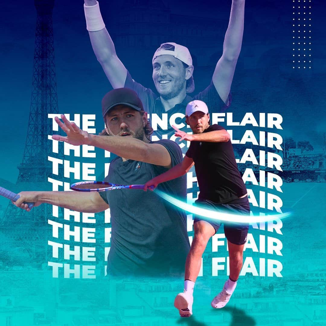 リュカ・プイユのインスタグラム：「2 DAYS 🚨  It’s finally time to compete again. I’ll be facing @elbenchetrit this Saturday at @ultimate_tennis_showdown and I really hope that you’ll be watching. Get your UTS Premium Pass to be part of the show here (copy and paste: http://fr.utslive.tv )  #UTShowdown」