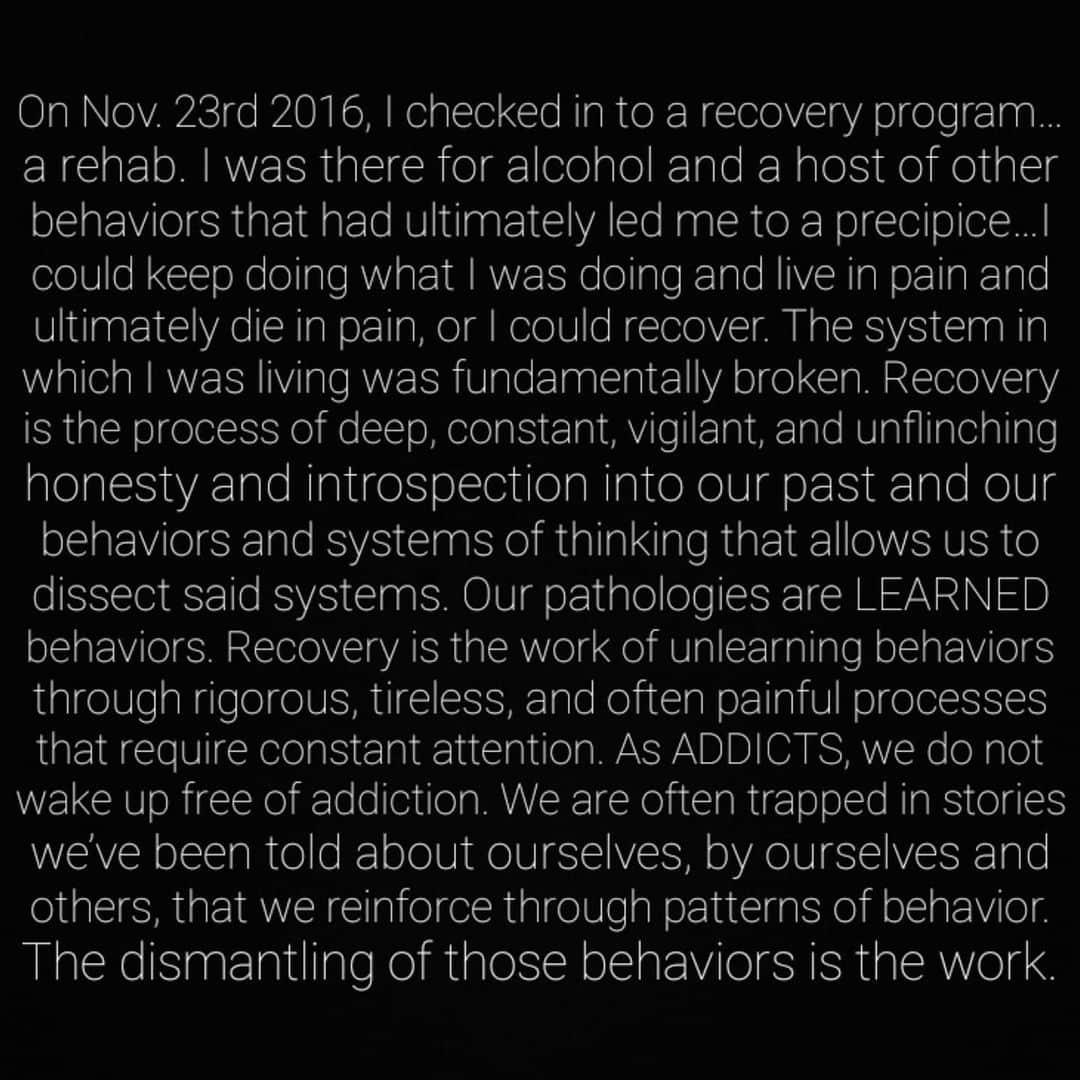 Cory Richardsさんのインスタグラム写真 - (Cory RichardsInstagram)「KEEP READING// As an addict...sometimes changing the lens can offer a new and helpful perspective. This is something I've been thinking about, trying to grasp the enormity of the task ahead. The way I've overcome this in the past, ever so simply, is one day at a time. Maybe this view can help others.」6月12日 2時18分 - coryrichards