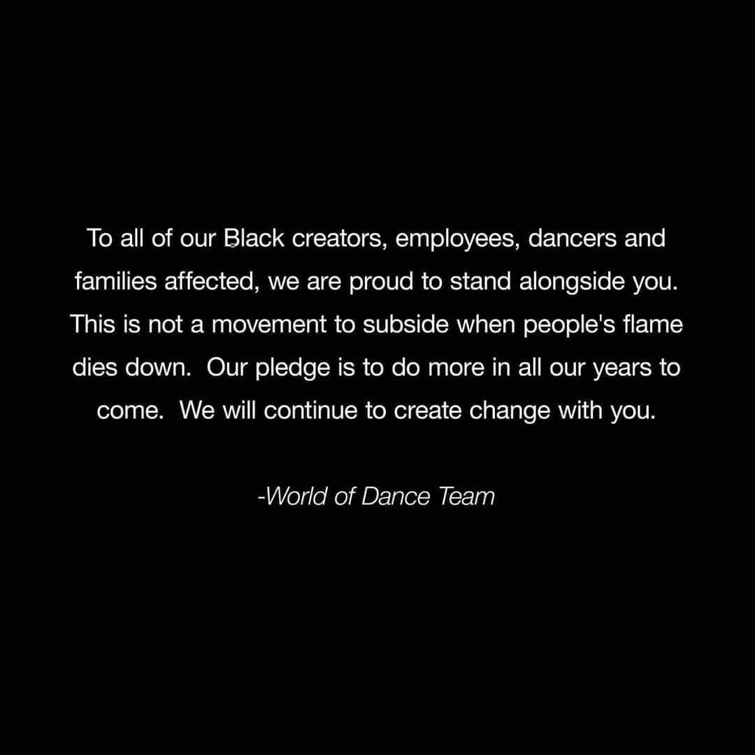 World of Danceさんのインスタグラム写真 - (World of DanceInstagram)「Black Lives Matter」6月12日 3時49分 - worldofdance