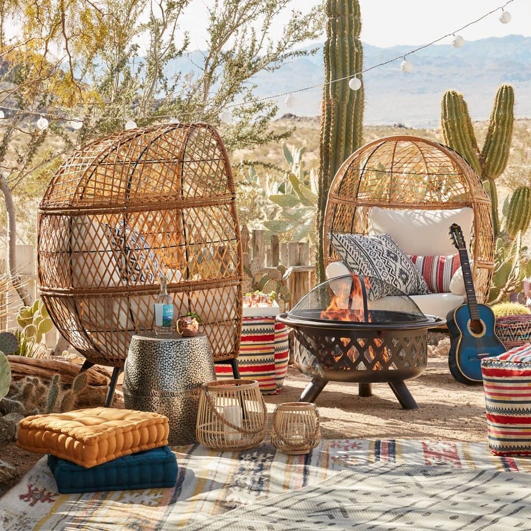 Wal-Mart Stores, Incのインスタグラム：「With eclectic furniture and colorful accents, creating an outdoor space that feels like going off the grid—without leaving your backyard—is easier than ever. #BohemianDreams #WalmartHome」