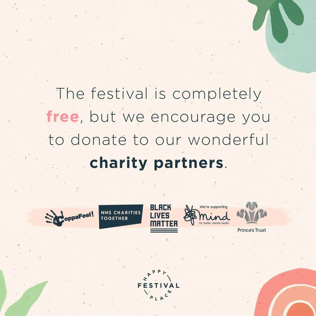 ファーン・コットンさんのインスタグラム写真 - (ファーン・コットンInstagram)「happyplacefestival.com The Happy Place Festival has opened its doors! We're delighted to welcome you in, and not a bag check in sight 🙌  All free, but we hope to raise money through optional donations for our incredible charities @nhscharitiestogether @mindcharity, @blklivesmatter, The @PrincesTrust and @coppafeelpeople.  Big love and thanks to our sponsors and partners who have helped make this happen - @aveenouk, @aveenobabyukire, @pukkaherbs, @brioplay, @nealsyardremedies, @synctuition, @mindfulchefuk, @tyla.official, @ceders_altgin and @happifulmagazine ❤️」6月12日 15時45分 - fearnecotton