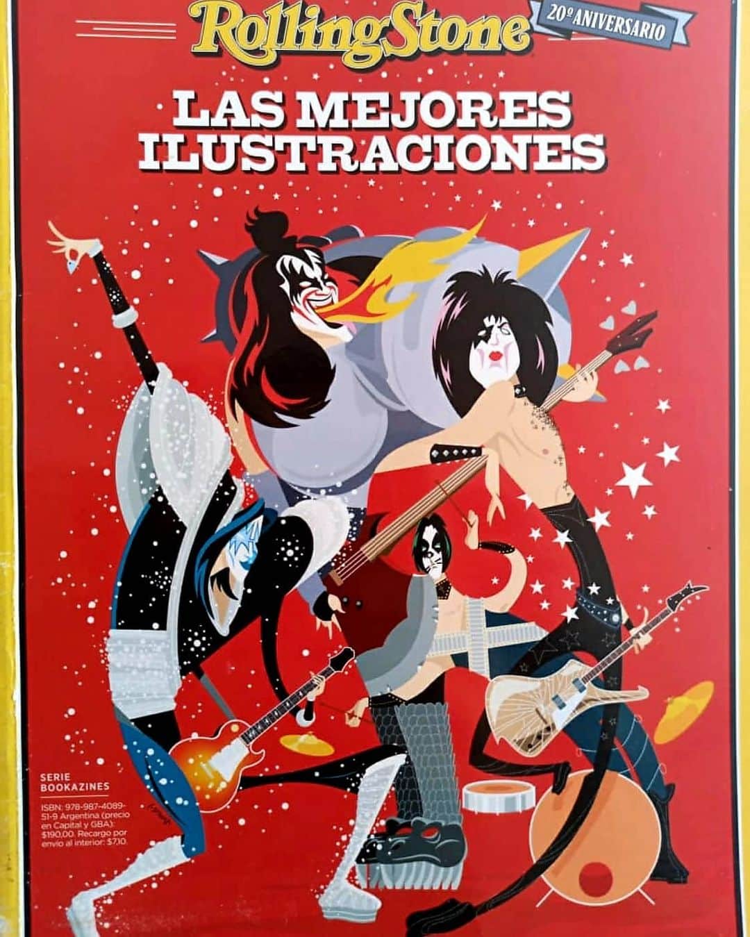 KISSさんのインスタグラム写真 - (KISSInstagram)「#ThrowbackThursday 2018 #KISS on cover of @rollingstonear Bookzine: Las Mejores Ilustraciones  Do you own this one, KISS collectors?」6月12日 8時21分 - kissonline