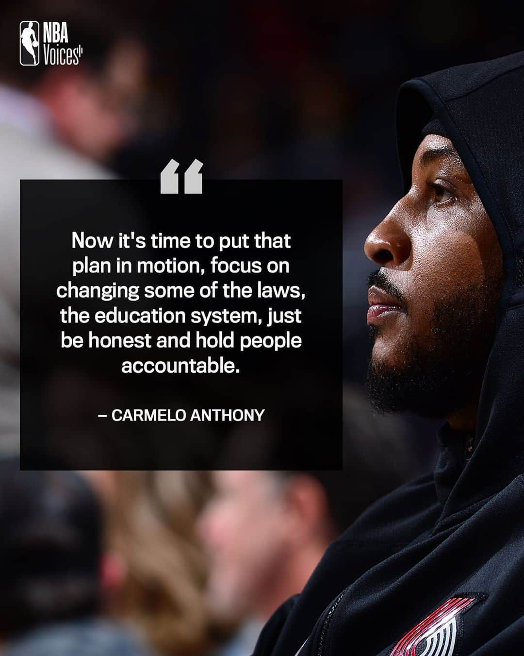 NBAさんのインスタグラム写真 - (NBAInstagram)「@carmeloanthony discusses next steps for confronting systemic racism. #NBAVoices #NBATogether」6月12日 12時23分 - nba