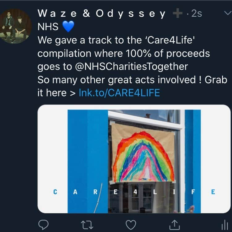 Waze & Odysseyさんのインスタグラム写真 - (Waze & OdysseyInstagram)「We donated a track to this sampler - 45 or so electronic artists. All proceeds go to the NHS. Link in stories.」6月13日 1時39分 - sergesantiagodj