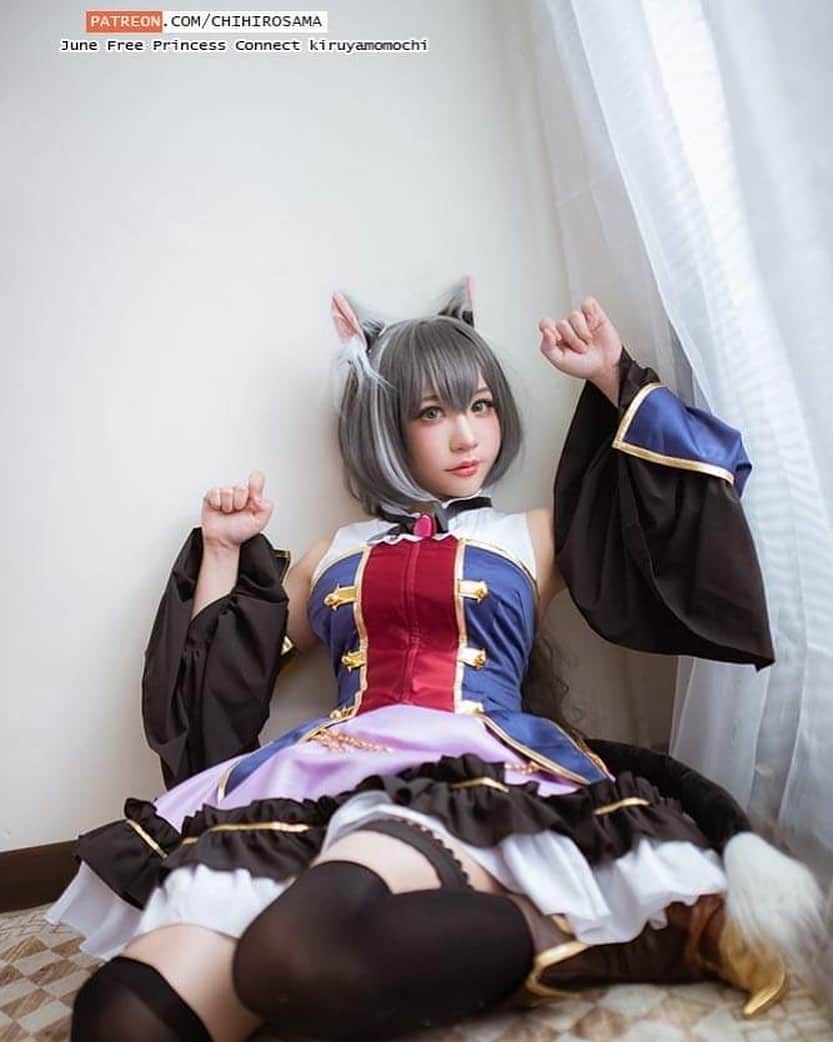 千尋のインスタグラム：「June's Free Tier reward will get 2 pics of Kyaru(1 for normal 1 for ero!) Subscribe for VIP Tier will get extra 8 pics!  Come and subscribe for more !!! 😀  #超異域公主連結 #凱留 #PrincessConnect #kiruyamomochi #キャル #kyaru #princessconnectredive #princessconnectredivecosplay #nekogirl #catgirl #kyarucosplay」