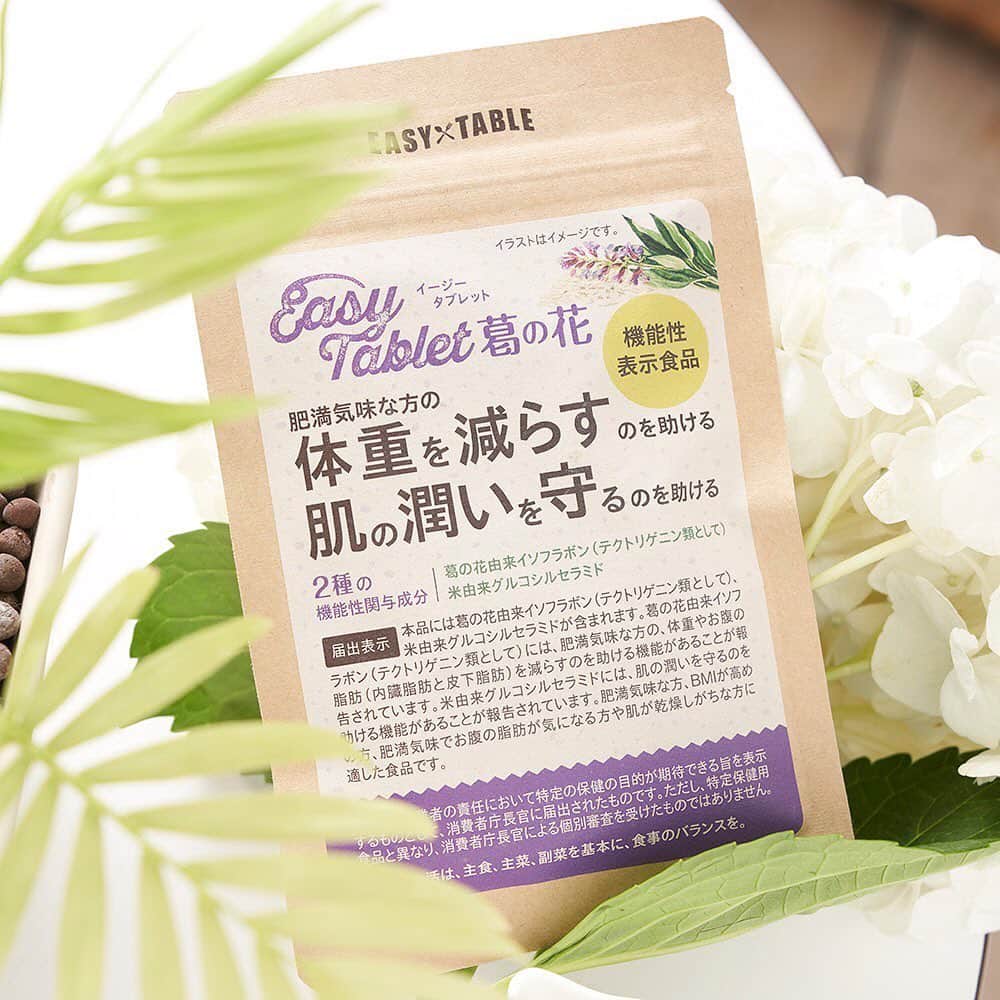 イージーテーブルのインスタグラム：「暑くてジメジメしだすと、食欲も中々湧かないですよね💦 そんな時は栄養をイージータブレットでサポートしましょう😄 . . #イージーテーブル#イージースムージー#グリーンスムージー#体重を減らす  #スムージー #美容 #スーパーフード #痩せる #痩せたい #ダイエット #ダイエッター #ダイエッターさんと繋がりたい  #スムージー #置き換えダイエット #ファスティング #健康 #ヘルシー #ドリンク #シェイク #ダイエット#脂肪 #ジャンクフード#揚げ物#たくさん食べたい#美容 #スーパーフード#イージータブレットターミナリア#食べすぎ#飲みすぎ#夏#easytabletterminalia#diet#beauty #葛の花」