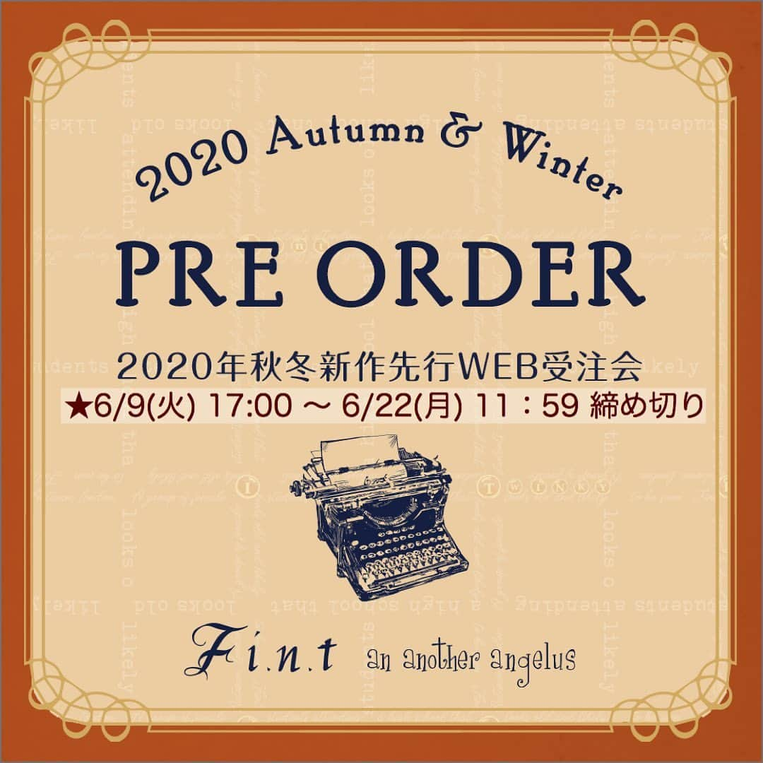 F i.n.t_officialさんのインスタグラム写真 - (F i.n.t_officialInstagram)「.﻿ .﻿ ﻿ ﻿ F i.n.t &an another angelus﻿ 2020  Autumn&Winter Collection ﻿ ﻿ ﻿ 展示会最終日が終了致しました♡﻿ ご来場下さった皆様﻿ 誠にありがとうございました💓🙇🏻‍♀️﻿ ﻿ ﻿ ご来場頂きましたお客さまの﻿ スナップをご紹介させていただきます♡﻿ お忙しい中ご来場頂きありがとうございました🙌﻿ 入荷商品を楽しみにお待ちください📕✨﻿ ﻿ ﻿ ﻿ ・・・・・・・・・・・・・・﻿ 𝟐𝟎𝟐𝟎 𝐀𝐮𝐭𝐮𝐦𝐧 & 𝐖𝐢𝐧𝐭𝐞𝐫﻿ 𝐏𝐑𝐄 𝐎𝐑𝐃𝐄𝐑 𝟔/𝟗(𝐭𝐮𝐞)𝐬𝐭𝐚𝐫𝐭♡﻿ ・・・・・・・・・・・・・・﻿ ﻿ web上では2020年 秋冬コレクションの﻿ 先行受注会を開催中💐﻿ ﻿ ■日程 : ﻿ 6/9(火) 17:00 ～ 6/22(月) 11：59 ﻿ ﻿※締め切り日が変更になりました。ご注意ください。 ﻿ 詳しいご参加方法は﻿ ブランドサイト『News』をご覧ください。﻿ ⇨ @an_another_angelus_official﻿ ﻿ 皆さまのご参加を﻿ 心よりお待ち申し上げております✨﻿ ﻿ ﻿ ﻿ #fint #ananotherangelus #フィント #アンジェラス #fashion #retro #tgm #秋冬 #2020 #展示会 #Autumn #AW #winter #AW展示会 #snap」6月12日 20時14分 - fi.n.t_official