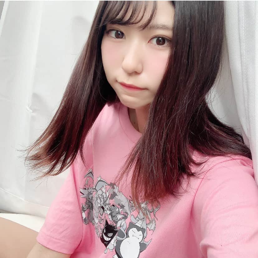 脇田璃奈のインスタグラム：「GUのポケモンパジャマ買えなかったので、ユニクロでポケモンTシャツ買ったカビゴン可愛すぎる💃🏻 . . . #ユニクロ #ポケモン」