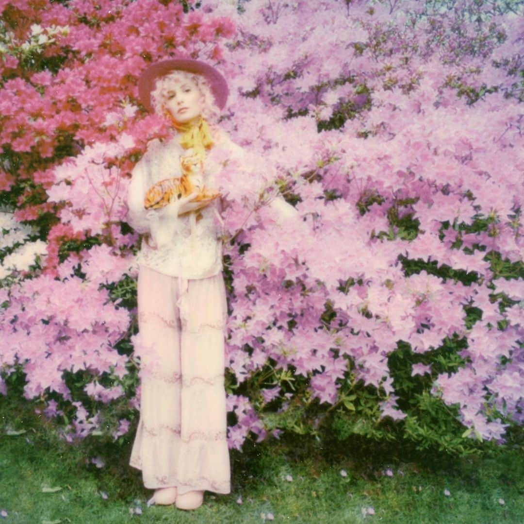 オードリー・キッチングのインスタグラム：「Live like a colorful butterfly in the sun. @brunoroids」
