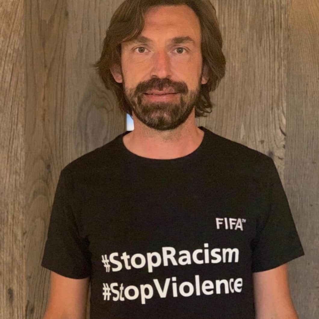 アンドレア・ピルロさんのインスタグラム写真 - (アンドレア・ピルロInstagram)「FIFA Legends stand in solidarity with the fight for equality and justice #stopracism #stopdiscrimination #stopviolence @fifaworldcup」6月12日 21時22分 - andreapirlo21