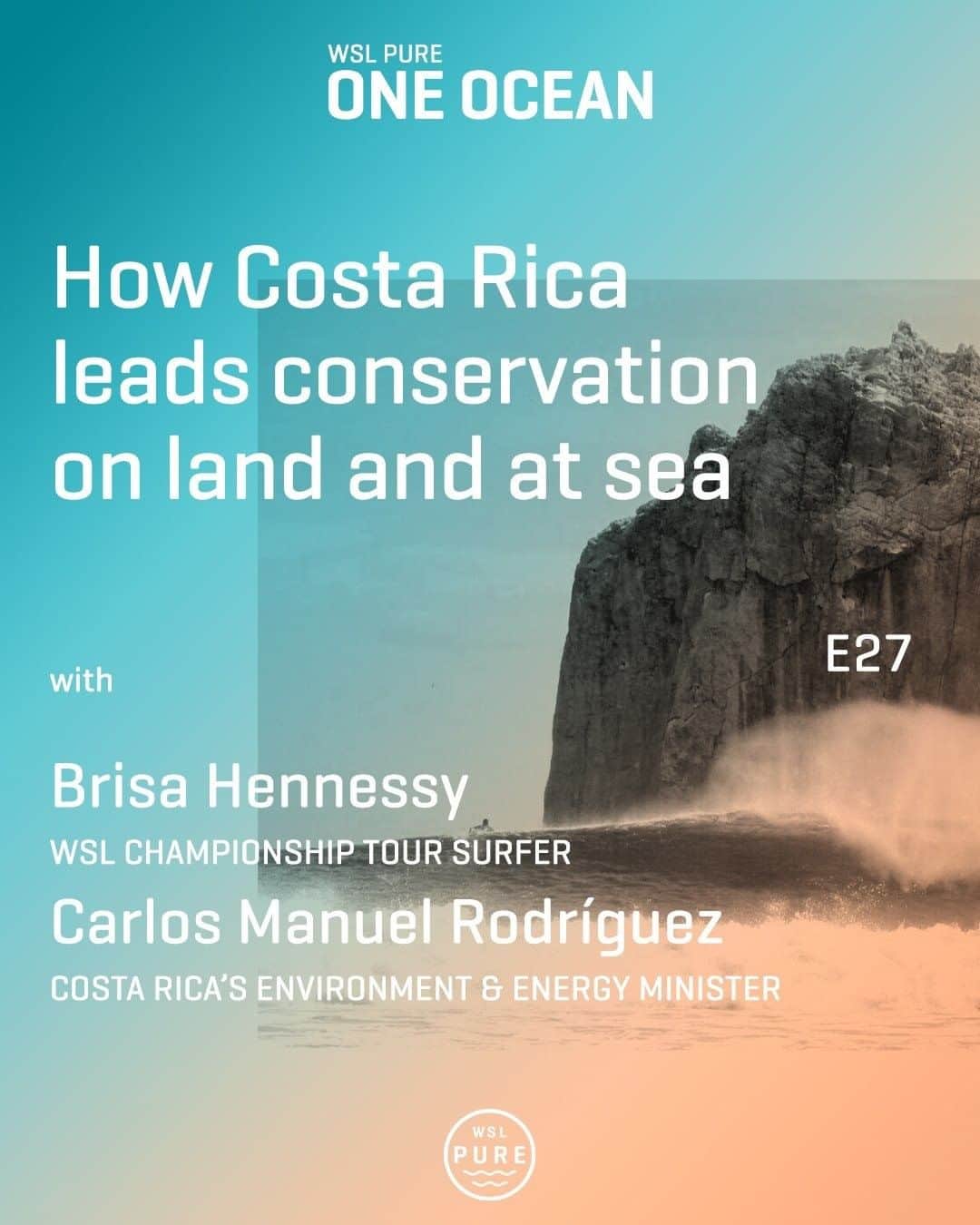 世界プロサーフィン連盟（WSL）さんのインスタグラム写真 - (世界プロサーフィン連盟（WSL）Instagram)「@brisahennessy and Costa Rica’s Environment & Energy Minister Carlos Manuel Rodriguez join @wslpure One Ocean to talk about: 🌎  the importance of Costa Rica’s biodiversity @theblueleaders 💪  the work they’ve done to protect it 🏄‍♀️ how this affects surf tourism . Full episode, link in bio.」6月12日 23時00分 - wsl