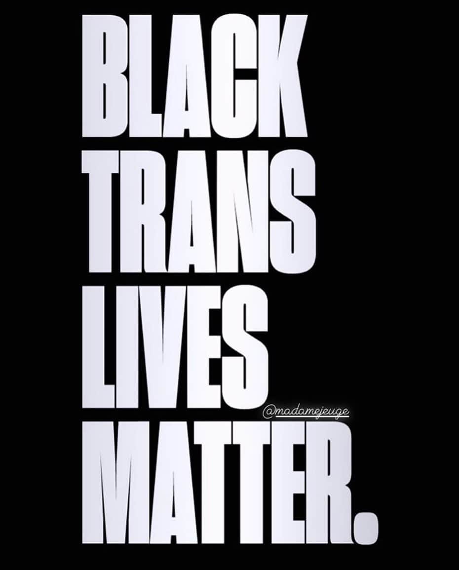 ブレンダン・ハインズのインスタグラム：「#blacktranslivesmatter」