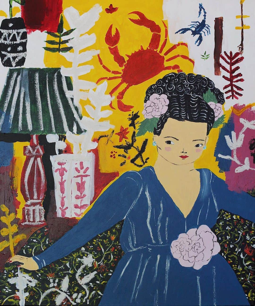 ジェーン・アルドリッジのインスタグラム：「I am auctioning off this painting over at @janedashleyart. 100% of the proceeds for this auction will go to GLITS @glits_inc. In the last week, two Black trans women, Dominique “Rem’mie” Fells of Philadelphia and Riah Milton of Liberty Township, Ohio, have been found dead.  Now more than ever we must protect and invest in Black trans lives. @glits_inc is an amazing place to donate to because they are supporting Black trans people leaving prison to find housing and stability. Bidding ends Sunday June 14th at 5pm central time.  See @janedashleyart for details ❤️」