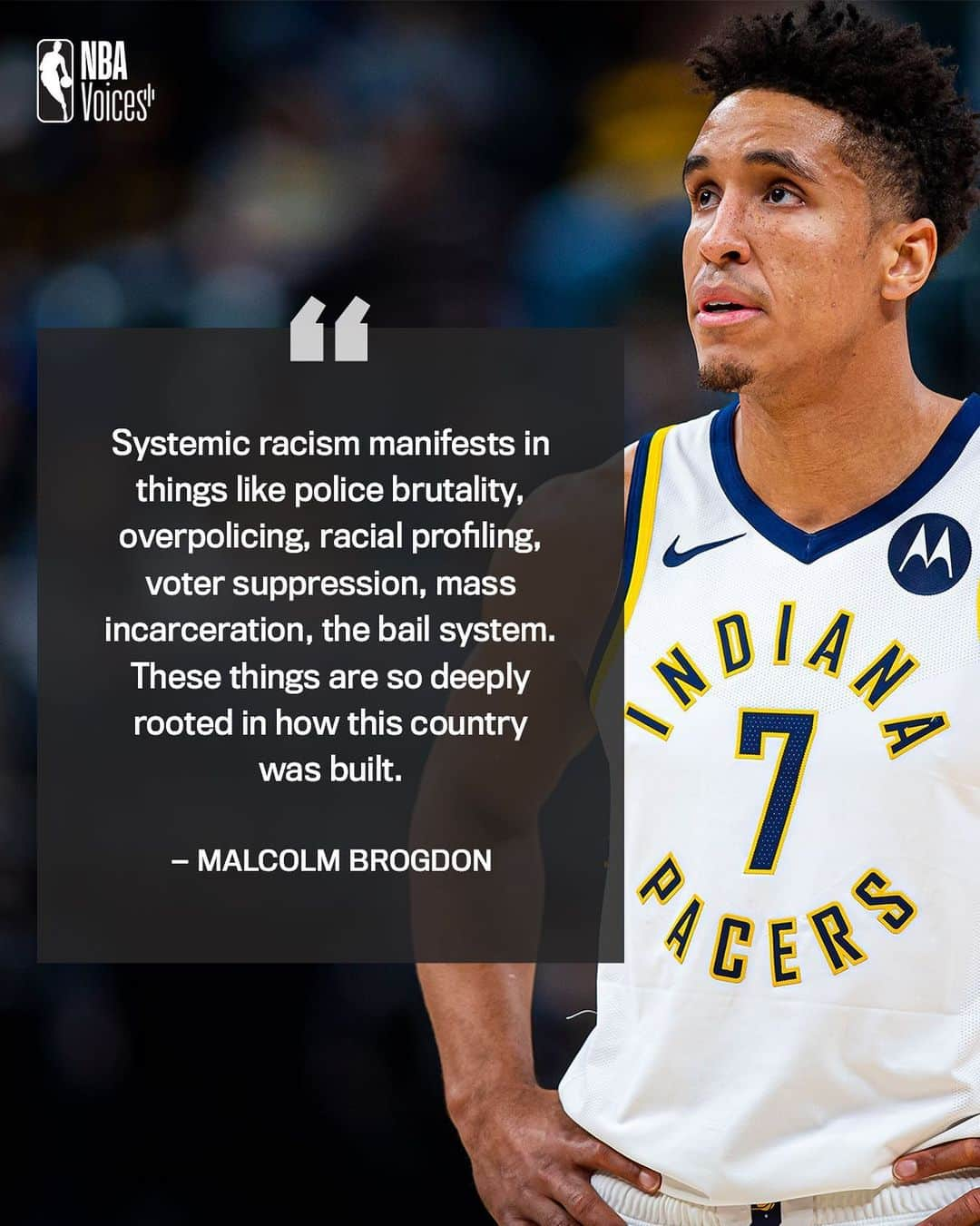 NBAさんのインスタグラム写真 - (NBAInstagram)「@malcolmbrogdon explains what symptoms of systemic racism in America look like. #NBAVoices #NBATogether」6月13日 8時24分 - nba