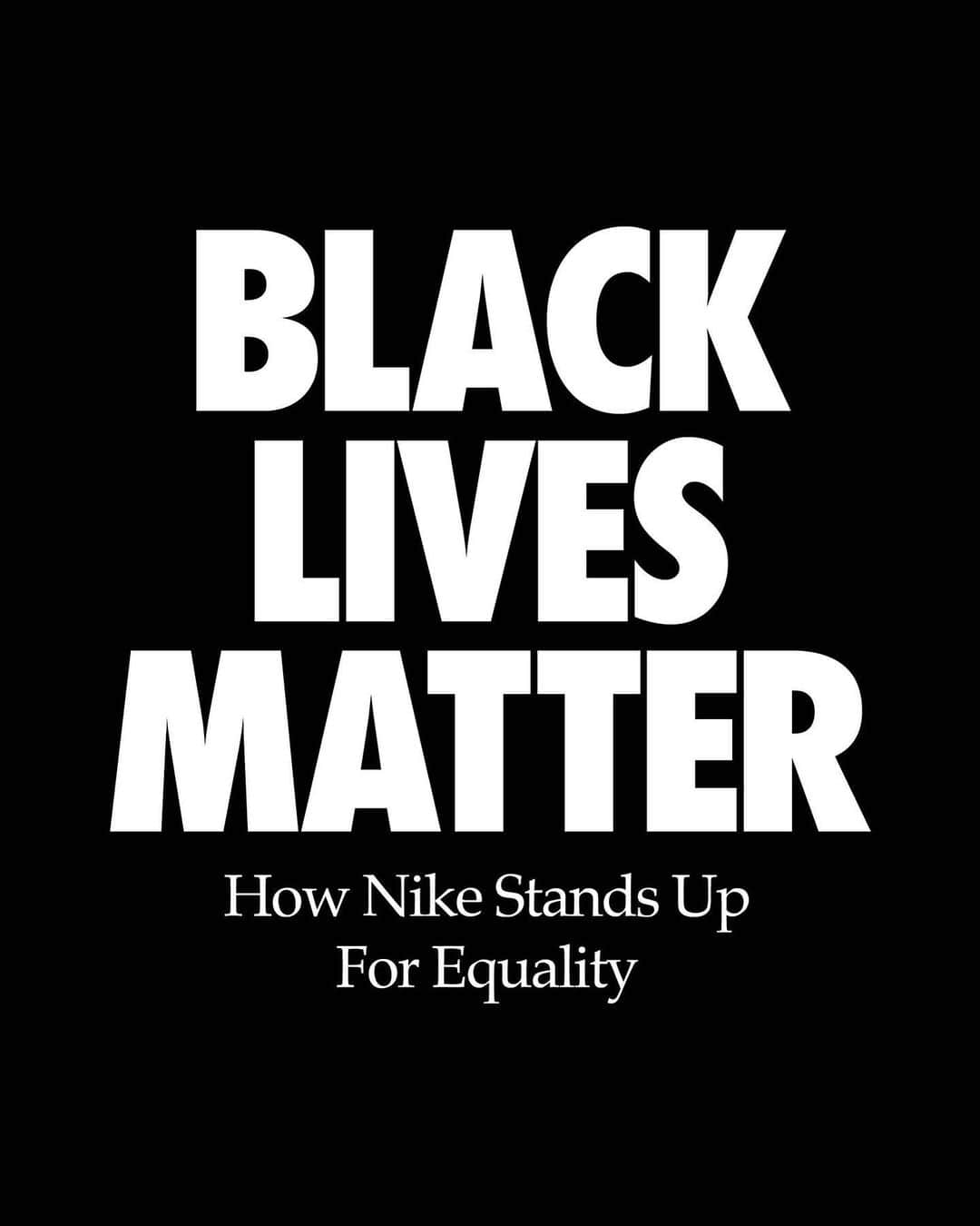Nike Golfのインスタグラム：「We will continue to stand up for equality and work to break down barriers for athletes* all over the world. We will do and invest more to uphold longstanding commitment in supporting the Black community and partnering with world-class organizations dedicated to ensuring racial equality, social justice, and greater access to education. ⠀ ⠀ For more information, please click the link in the bio.」