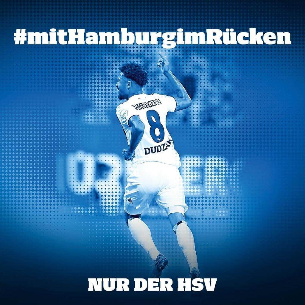 ジェレミー・ドゥツィアクのインスタグラム：「We will continue... #3points @hsv  #mithamburgimrücken#nurderhsv」