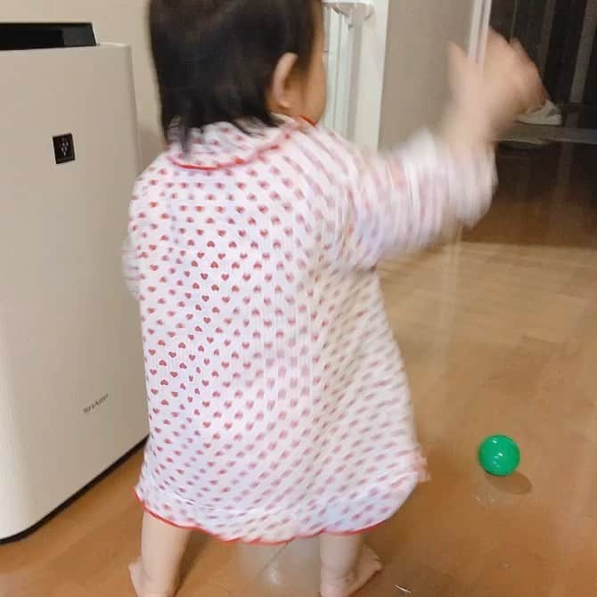 中谷一馬のインスタグラム：「娘のみよちゃん、あんよは上手になってきました😊 健気に歩く練習を続ける娘の姿にパパ感激😍←親バカ これからも健康で元気にすくすく成長してね☺️」