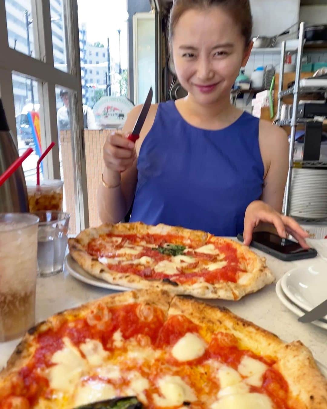 大田明奈さんのインスタグラム写真 - (大田明奈Instagram)「PIZZA🍕🍕🍕 んみゃでした イタリアンピザって感じだったよ〜 美味しかった〜  #pizza」6月13日 14時59分 - moreakee