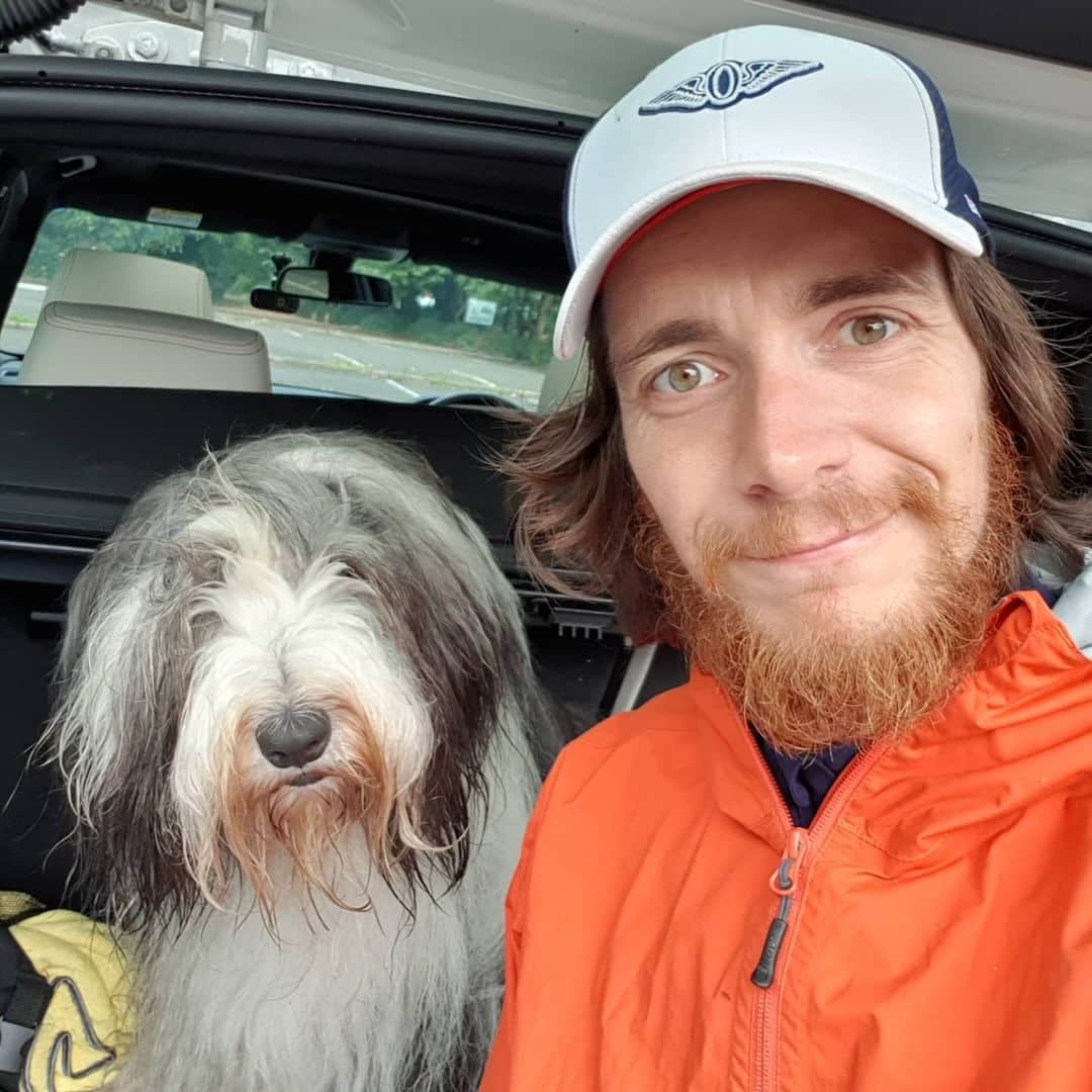 ジェームズ・フェルプスさんのインスタグラム写真 - (ジェームズ・フェルプスInstagram)「@tonto921 and I after a great walk. He was rocking the lockdown look before it was cool. I know we now both look the same but I'm not sure how he and I did the same faces for both photos. #beardiesunite #beardedcollie #dogsaturday」6月13日 16時51分 - jamesphelps_pictures