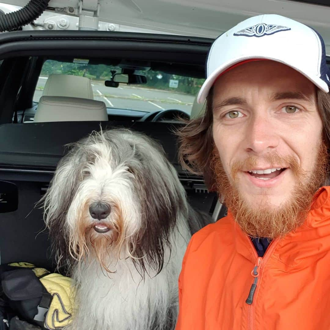 ジェームズ・フェルプスさんのインスタグラム写真 - (ジェームズ・フェルプスInstagram)「@tonto921 and I after a great walk. He was rocking the lockdown look before it was cool. I know we now both look the same but I'm not sure how he and I did the same faces for both photos. #beardiesunite #beardedcollie #dogsaturday」6月13日 16時51分 - jamesphelps_pictures