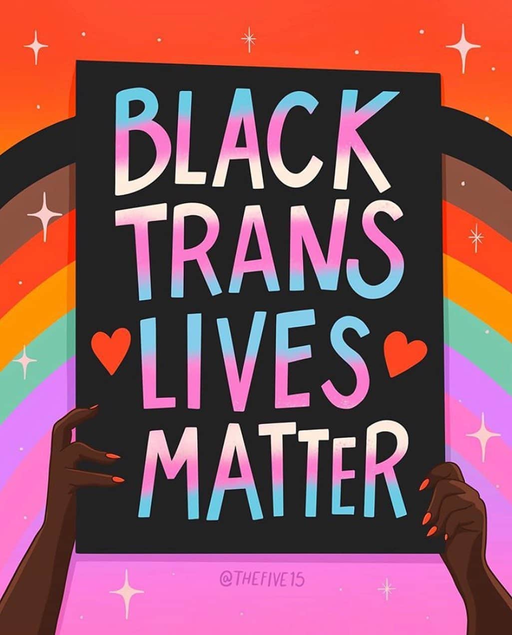 ジャック・ファライーさんのインスタグラム写真 - (ジャック・ファライーInstagram)「Dominique Rem’mie Fells. Riah Milton. Tony McDade. Black Trans Lives Matter. Beautiful artwork by @thefive15 #blacktranslivesmatter」6月14日 6時03分 - jackfalahee