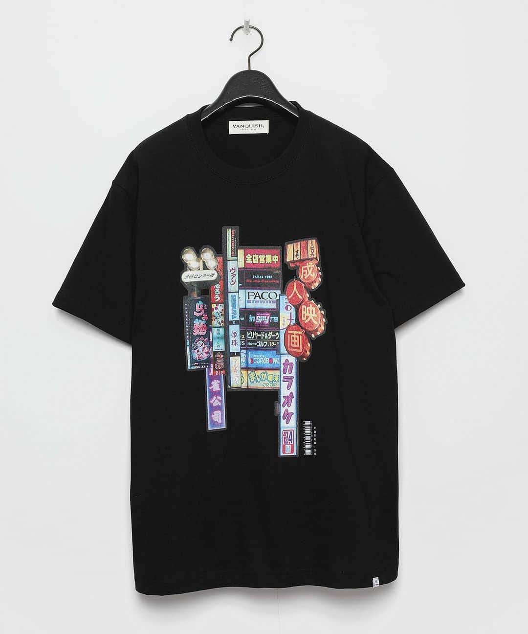 ヴァンキッシュのインスタグラム：「■ SHIBUYA Neon T-shirt[VWC059] Color:White/Black Size:M/L/XL JPY 7,150 (tax included)  ㅤㅤㅤㅤㅤㅤㅤㅤㅤㅤㅤㅤ Shop link bio！ ——————————————— ‪#VANQUISH #vanquishjp」