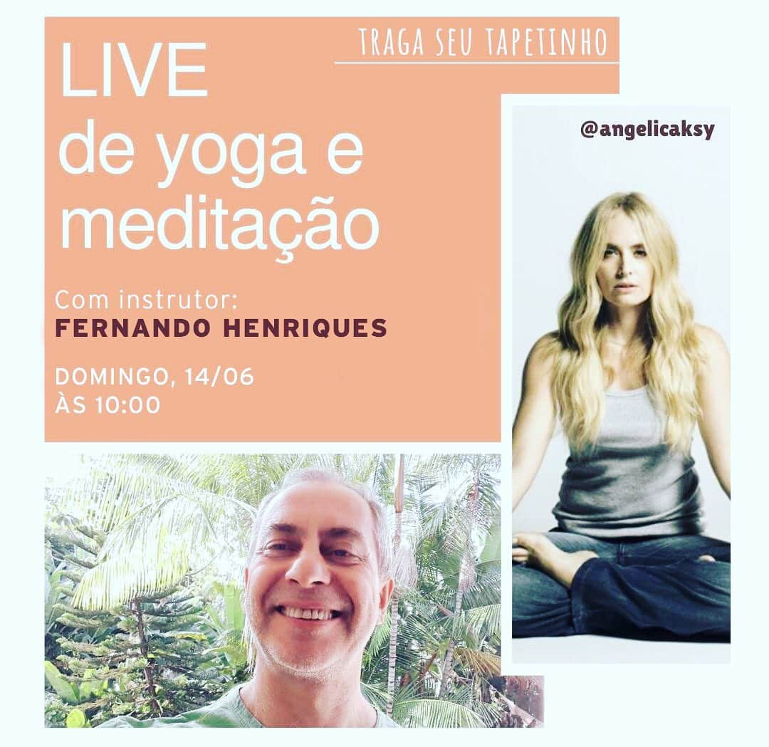 アンジェリカさんのインスタグラム写真 - (アンジェリカInstagram)「Neste domingo espero vcs pra uma manhã bem gostosa de yoga e meditação..., vamos começar a semana em paz e com boas energias🙌🙏🏻🌟」6月13日 22時44分 - angelicaksy