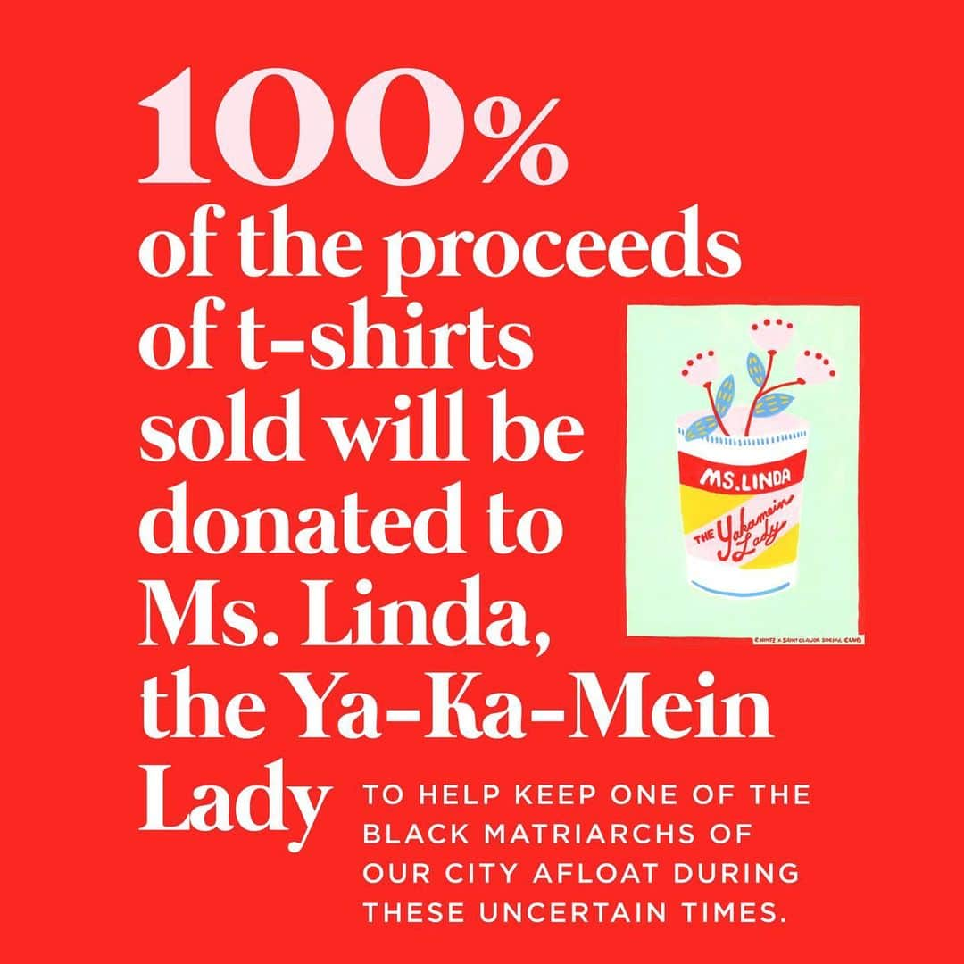 ダニール・ハリスさんのインスタグラム写真 - (ダニール・ハリスInstagram)「Meet Ms. Linda Green aka the Ya-Ka-Mein Lady! Ms. Linda is the founder of the Original New Orleans Lady Rollers, a second line all female social aid and pleasure club, an award-winning female chef, and a cultural beacon within New Orleans’ Black culture.Since COVID hit in March and with the removal of all community gatherings and festivals for the rest of the year, Ms.Linda’s entire livelihood has been destroyed. My good friends @saintclaudesocialclub have joined together with artist @corarosenimtz to create a beautiful t-shirt to help support New Orleans culture-bearer, @cheflindagreen ⠀⠀⠀⠀⠀⠀⠀⠀⠀⠀ 100% of the proceeds of t-shirts sold will be donated to Ms. Linda, to help keep one of the Black matriarchs of New Orleans afloat during these uncertain times! #linkinbio #amplifyblackvoices #yakameinlady #neworleans #blacklivesmatter #blackbusinesswomen」6月14日 0時40分 - danneelackles512