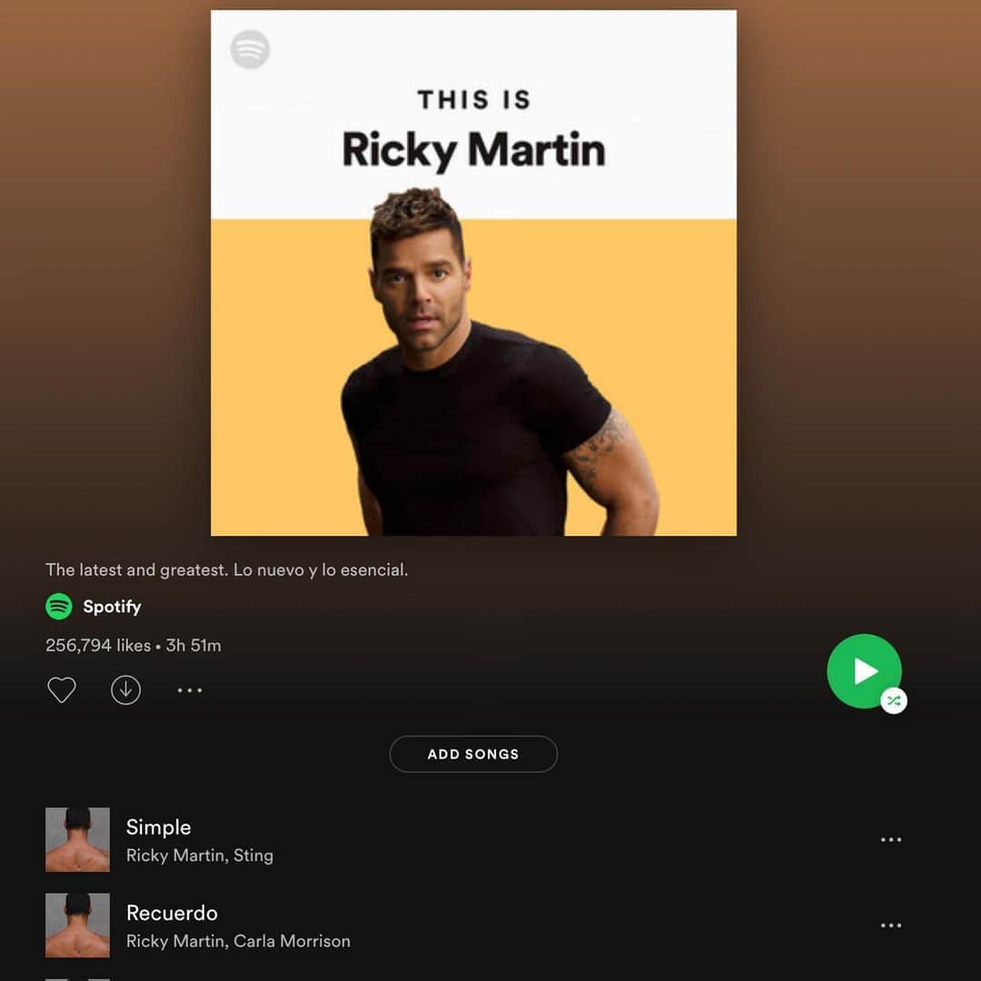 スティングさんのインスタグラム写真 - (スティングInstagram)「Thank you @ricky_martin for inviting me to collaborate on “Simple,” now featured on @spotify ‘s “This Is Ricky Martin” playlist. Photo: @tracymbufferd」6月14日 2時11分 - theofficialsting
