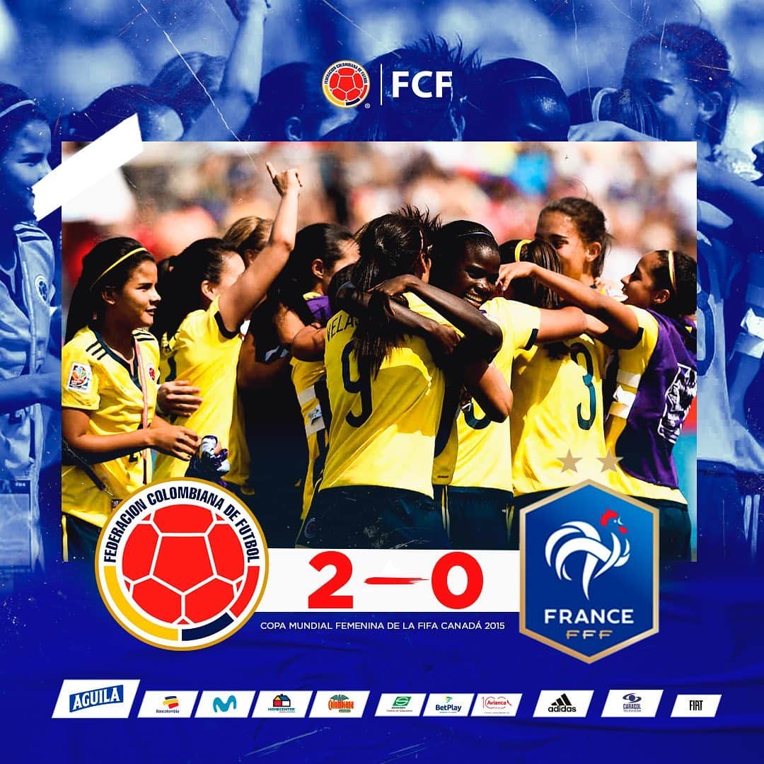 サッカー コロンビア代表チームのインスタグラム：「Un día como hoy pero hace 5️⃣ años, nuestra Selección Colombia Femenina 🇨🇴 obtenía la primera victoria en su historia en la Copa Mundial Femenina de la FIFA 🆚 Francia. 🇨🇴 2️⃣-0️⃣ 🇫🇷」