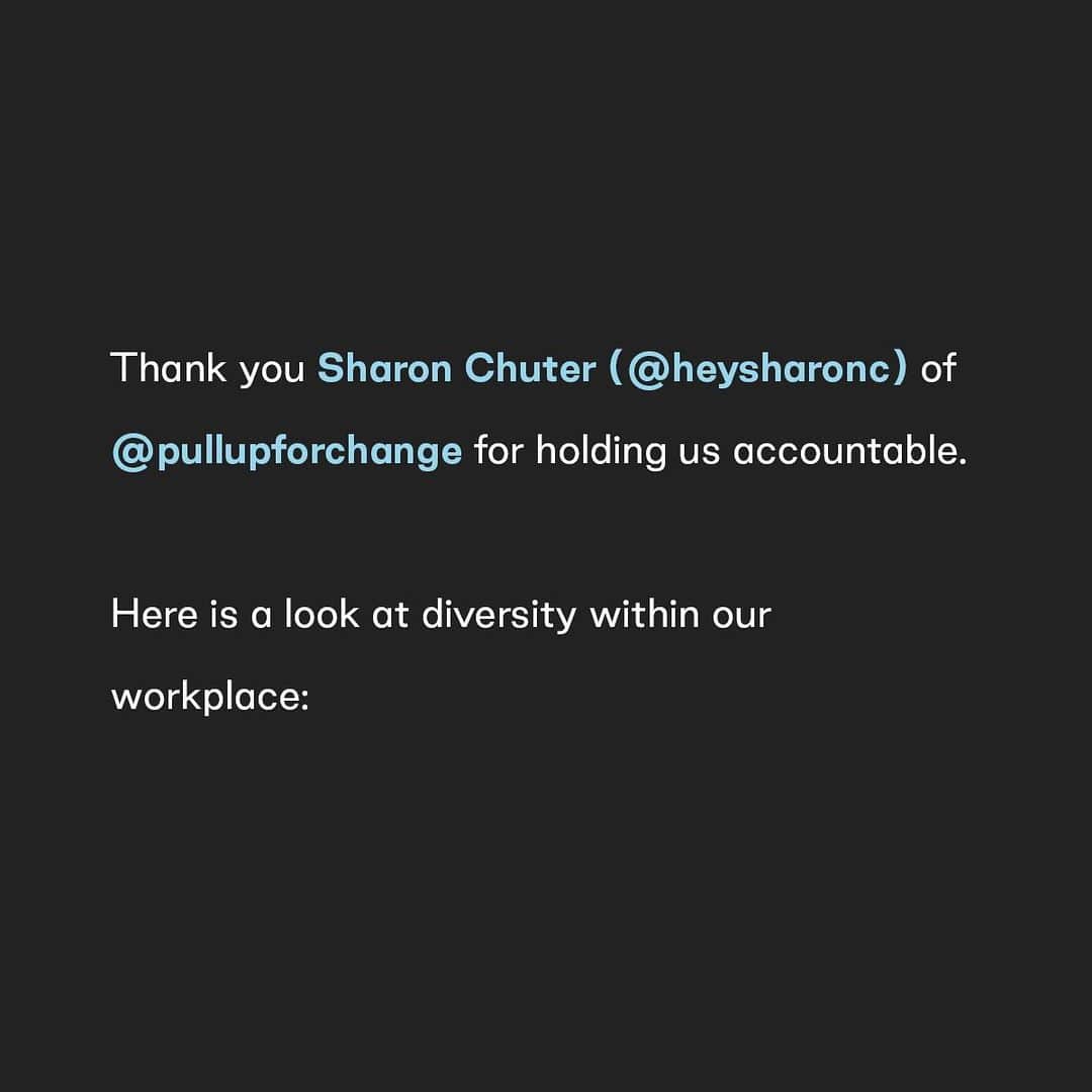 トムズシューズのインスタグラム：「We’ve been invited to #pulluporshutup, and we’re pulling up. As you can see, we’ve not done enough to ensure that Black representation within our walls is strong—and at all levels. We’re changing this, and we’re starting today. Thank you @myiingch for being a true catalyst for change. You have our attention and our appreciation.」