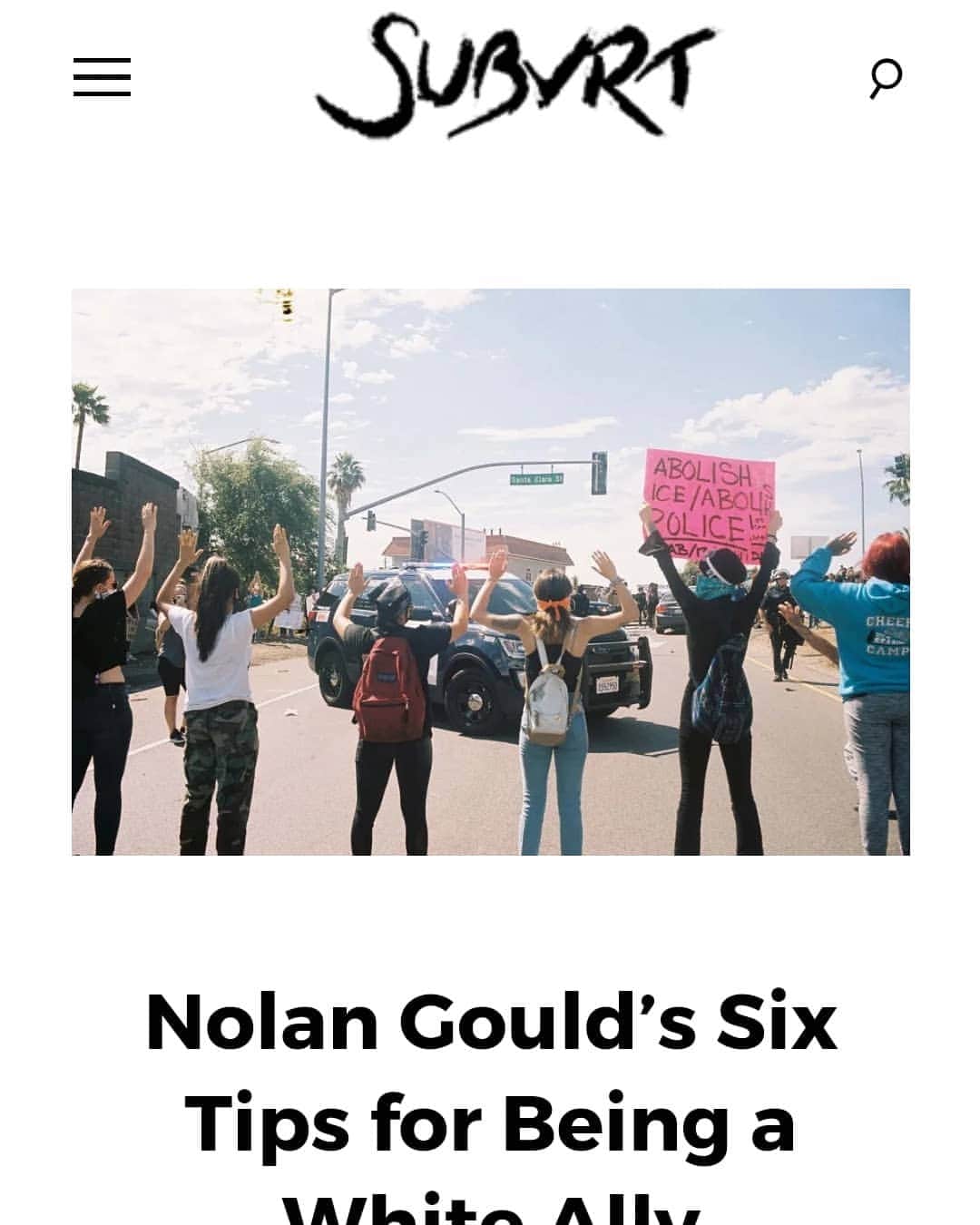Nolan Gouldのインスタグラム：「While I give my full support to the Black Lives Matter movement, I can’t speak personally to the experience of the black community. So, while I’m still offering up my platform to help amplify black voices, I’d like to share this op-ed on a subject I’m more able to give advice on - the continual journey for allyship and the dangers of staying silent about police brutality and racial injustice. I’m not claiming to be an expert, but it’s good to have somewhere to start, so if you’re looking for that first step, or just looking to continue educating yourselves, I hope this article has useful information.  Link in bio. Please let me know you think. I'd love to have an open dialog about this subject.」