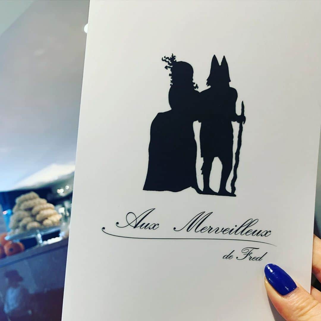 山本里美のインスタグラム：「@auxmerveilleuxdefredtokyo  merci d’être arrivé à tokyo !!!」