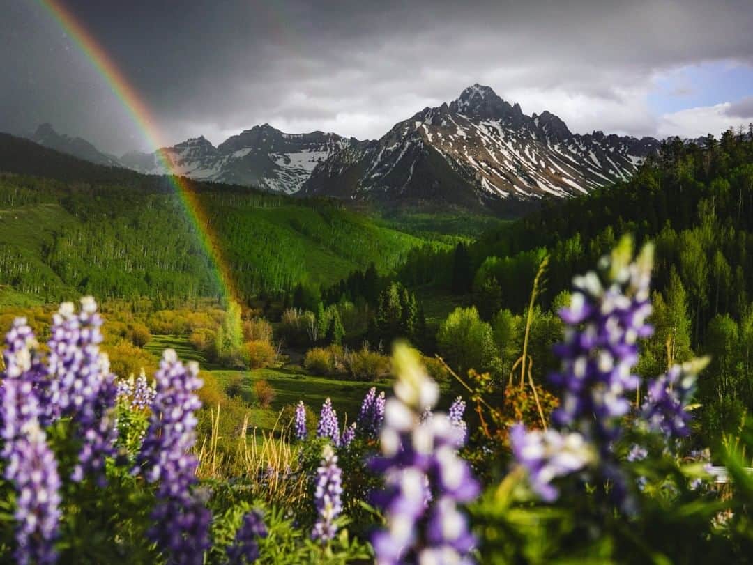 のインスタグラム：「Photo by @renan_ozturk | Not every day in isolation turns into rainbows and unicorns. Honestly yesterday was a hard one for me: feeling locked into an overwhelming cycle of video calls and digital mayhem, doing my best to be productive, until a full mid-afternoon meltdown. Anxiety took over, and I had to bail from a podcast in which I was supposed to give perfect kernels of wisdom to the adventure photography audience. I just didn’t have it in me. Ended up going for a walk in a storm, and was gifted this bit of light at end of a dark day. See @renan_ozturk for more from isolation in the Rocky Mountains. #exploreresponsibly #recreateresponsibly」