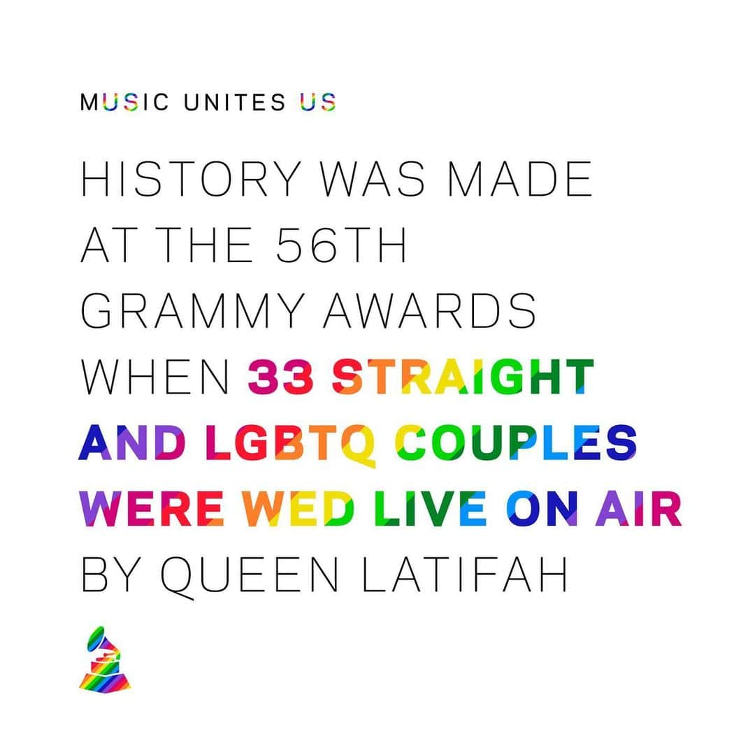 The GRAMMYsさんのインスタグラム写真 - (The GRAMMYsInstagram)「Music unites us. 🎶🌈 #Pride」6月29日 8時24分 - recordingacademy