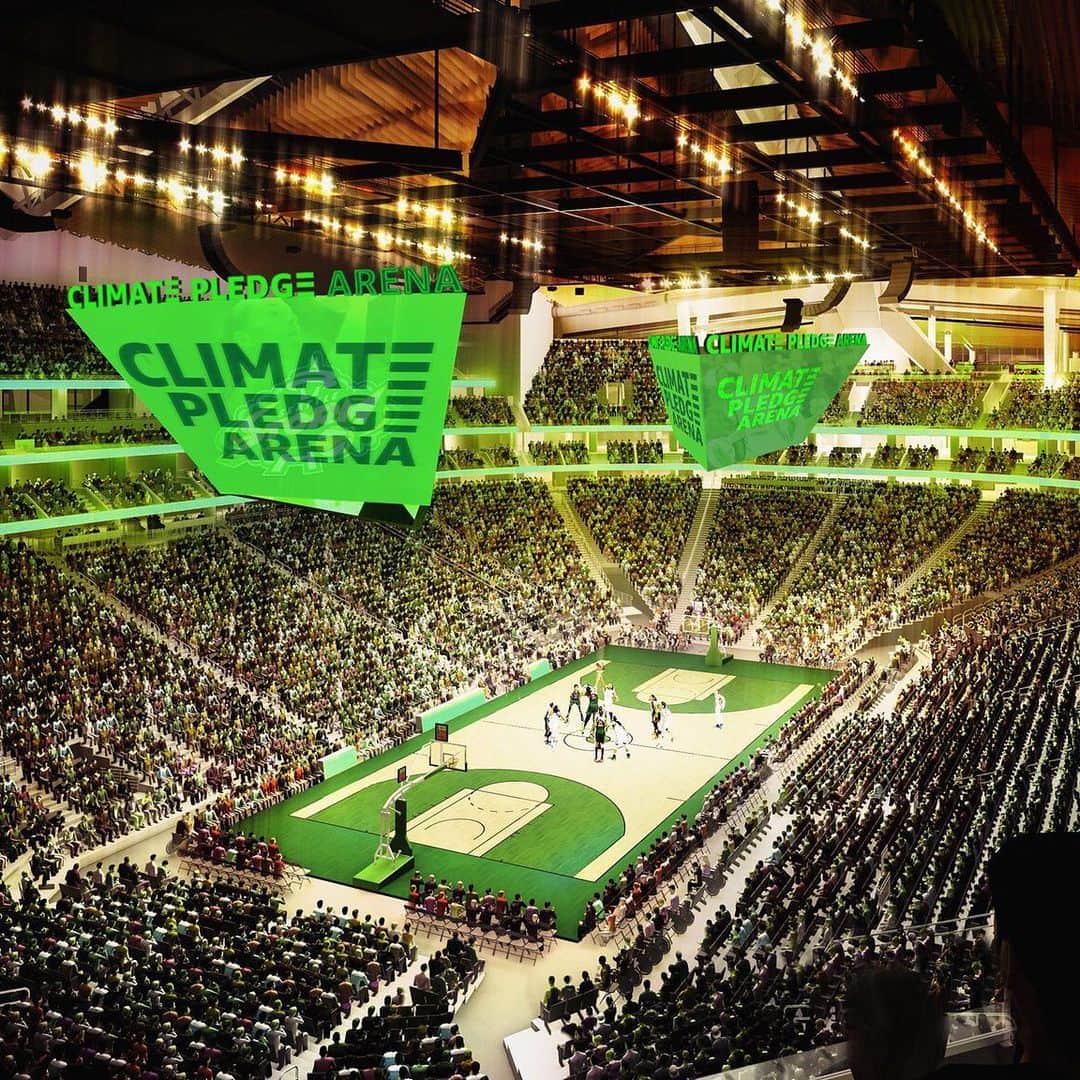 HYPEBEASTさんのインスタグラム写真 - (HYPEBEASTInstagram)「#hypeAF: @amazon has purchased the naming rights for Seattle’s historic arena — previously called KeyArena — which will be home to the city’s incoming NHL franchise and WNBA’s Storm. Announcing that it will rename the venue to Climate Pledge Arena, Amazon, Oak View Group, and @nhlseattle are set to make it the first zero-carbon arena in the world, powered exclusively by renewable energy including both on-site and offsite solar.⁠⠀ Photo: NHL Seattle」6月29日 8時46分 - hypebeast