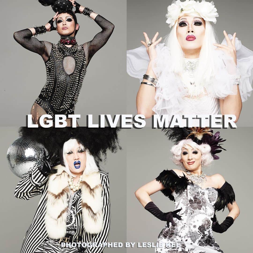 レスリー・キーさんのインスタグラム写真 - (レスリー・キーInstagram)「HAPPY PRIDE 2020 - tribute to Mama RuPaul @rupaulofficial ★ LGBT LIVES MATTER ★ Wishing the world all the love, peace and equality ! Every year, during the month of June, the LGBT community celebrates in a number of different ways. Across the globe, various events are held during this special month as a way of recognising the influence LGBT people have had around the world. Why was June chosen? Because it is when the Stonewall Riots took place, way back in 1969. We have come a long way since the riots of 1969 and by continuing in this long standing tradition we continue to raise awareness, improve the attitudes of society and encourage inclusiveness.  Inspired by @rupaulofficial @rupaulsdragrace Loving all the amazing drag queens @sashavelour @missfamenyc @allaboutvalentina @kimchi_chic @latriceroyale @oddlyyvie @bobthedragqueen @ageofaquaria @therajahoharashow @ninawest @thebiancadelrio @masaki_durian @violetchachki @heidincloset @thegigigoode @thejinkx @lucianpiane @@sharonneedlespgh @masaki_durian @oi_chan_ @bebezahara @bhytes #rupaulsdragrace #rupaul #lgbt #lgbtlivesmatter #happypride」6月29日 9時03分 - lesliekeesuper