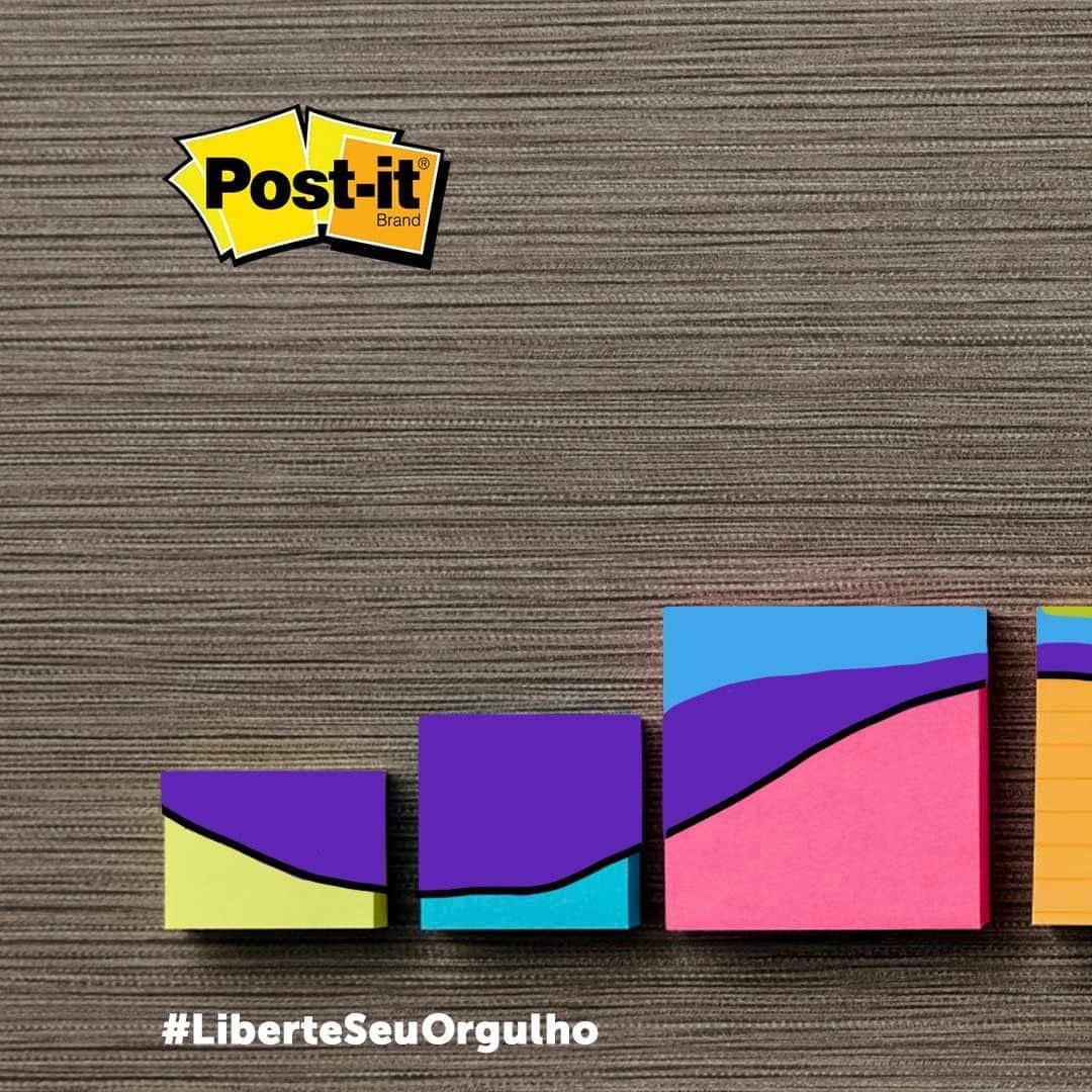 Post-it Brasilさんのインスタグラム写真 - (Post-it BrasilInstagram)「O arco-íris brilha para nos deslumbrar 🌈👁#LiberteSuasIdeias  #MêsdoOrgulho #LiberteSeuOrgulho #LoveIsLove #LoveWins​」6月29日 1時00分 - postitbrasil