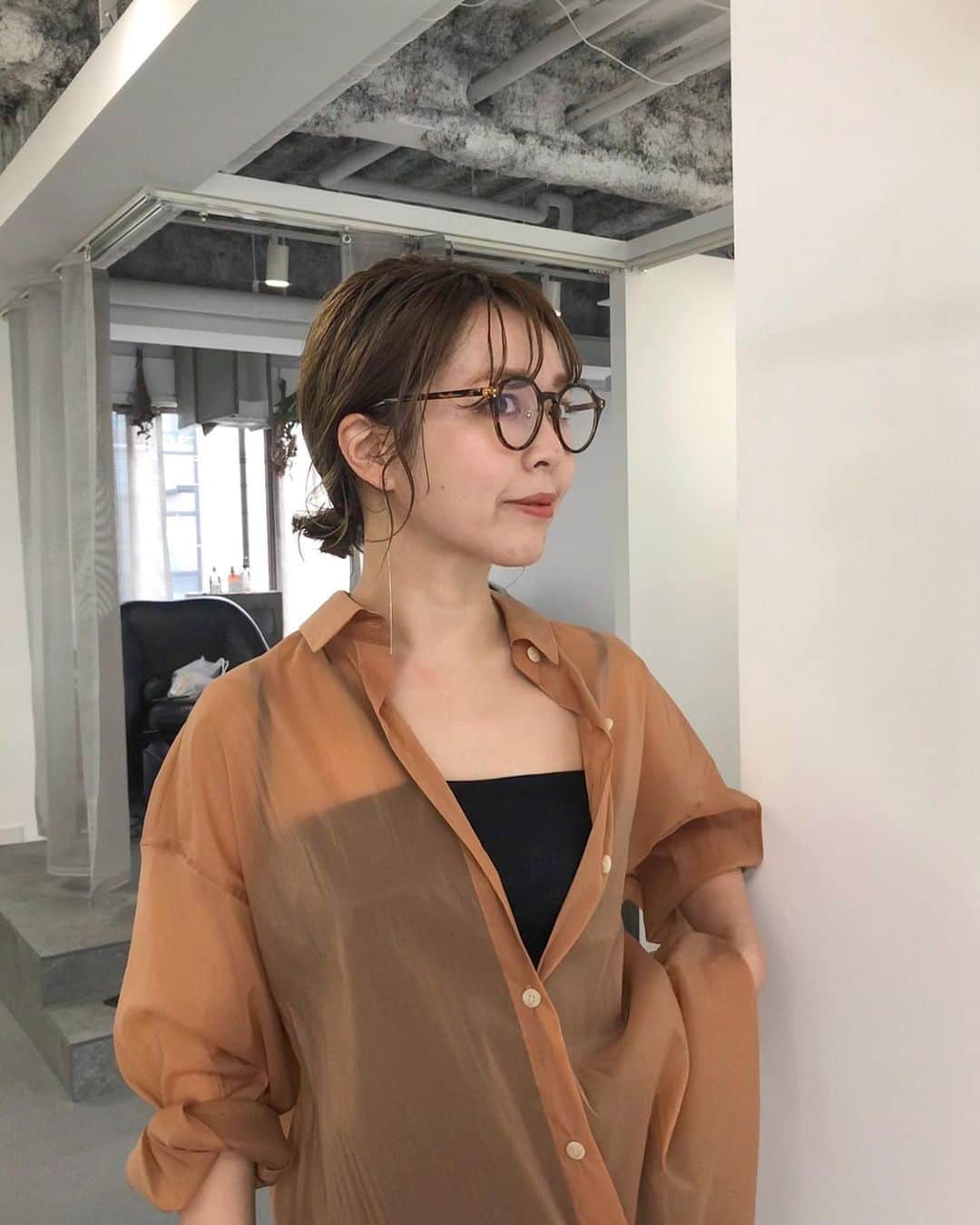 北岡りえのインスタグラム：「朝の👓。 今週もありがとうございました🥺♥」